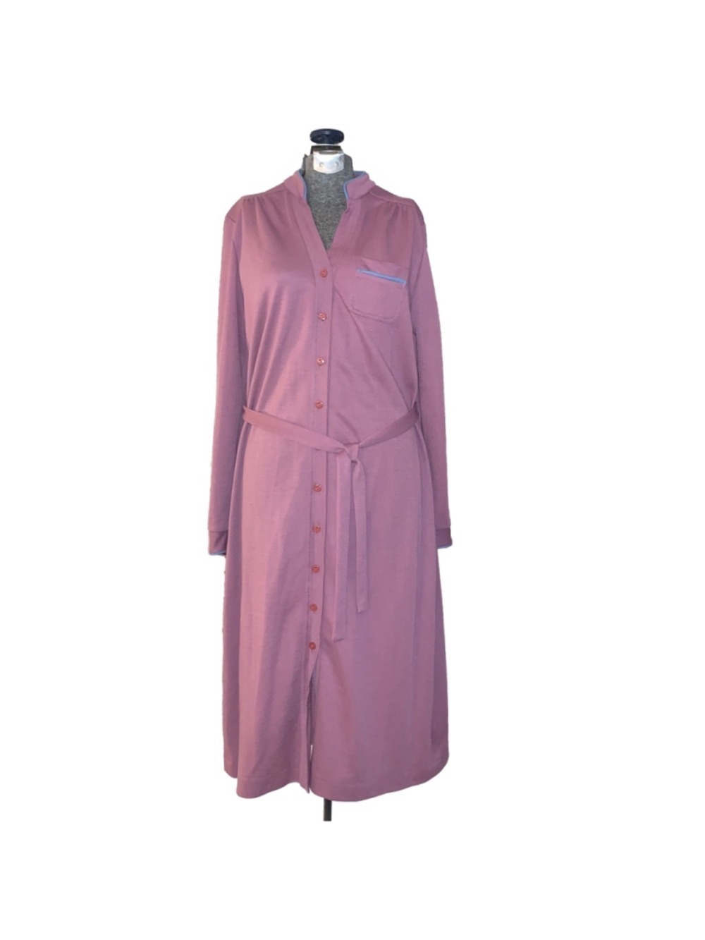 Linda Originals Dress, Dusty Rose, measurements in the pictures
